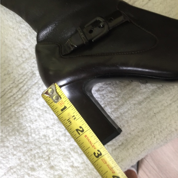 Armani chocolate brown Calfskin buttery leather boots - Picture 14 of 14